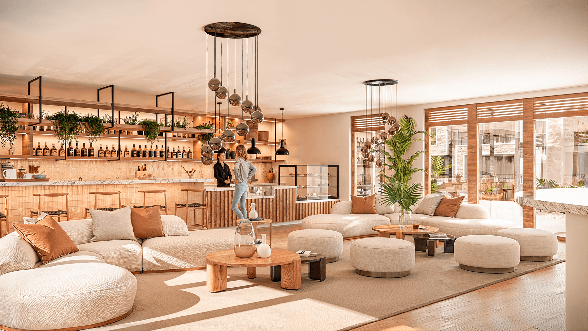 Exterior facade of the Aurora Dominicus II apartment building in a tropical setting